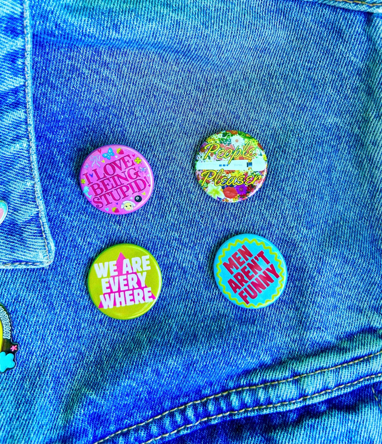 "I Love Being Stupid" Button