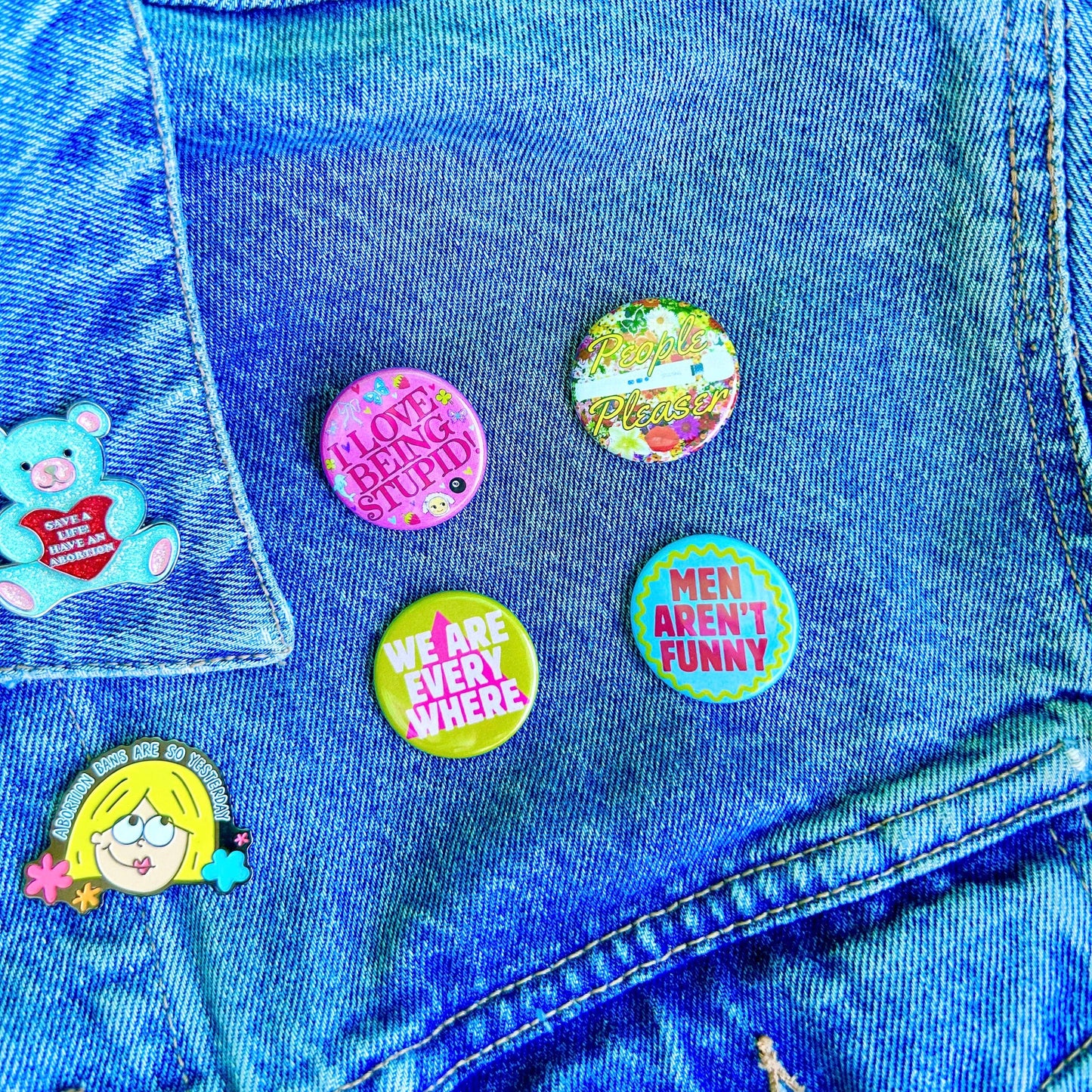 "I Love Being Stupid" Button