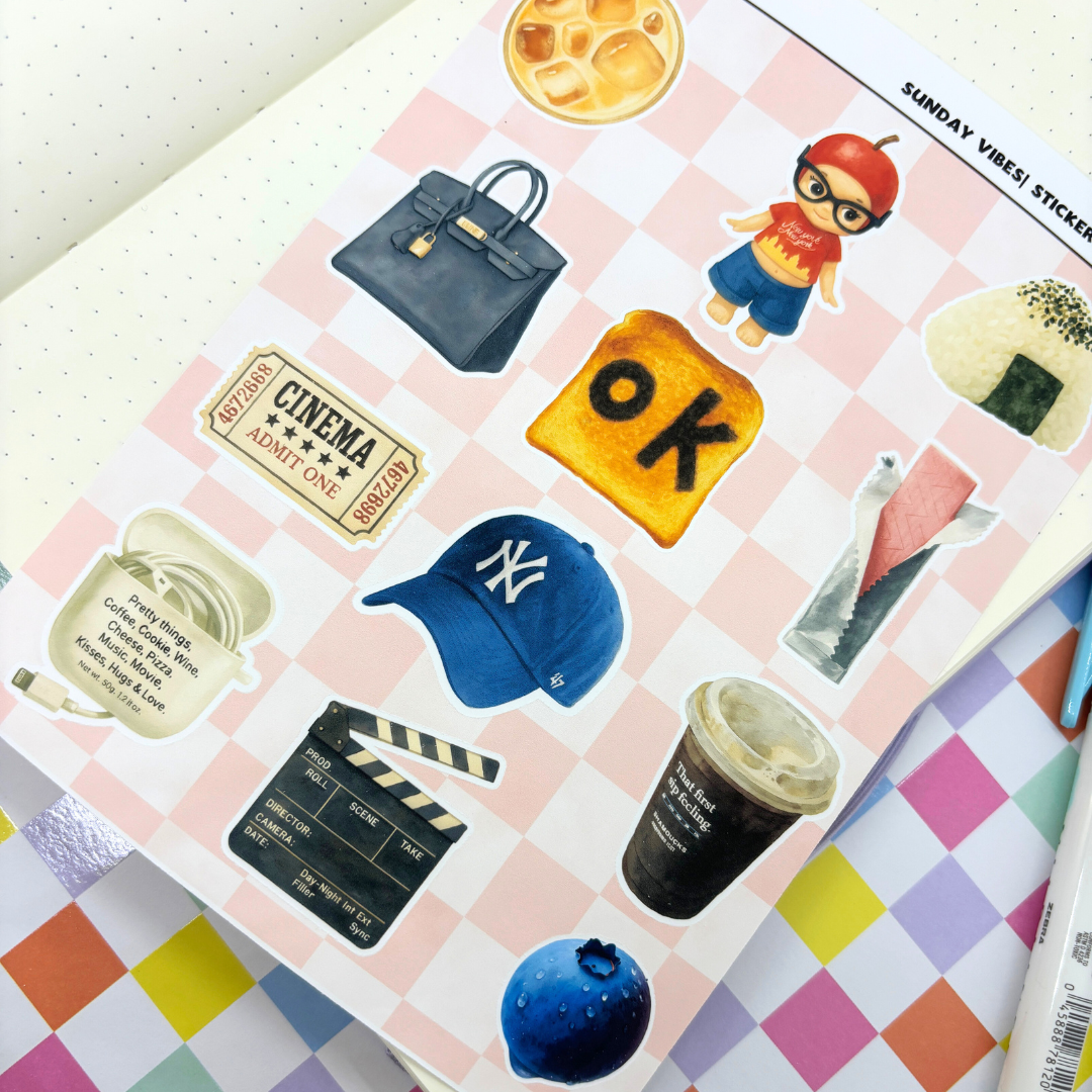 Sunday Vibes Sticker Sheet