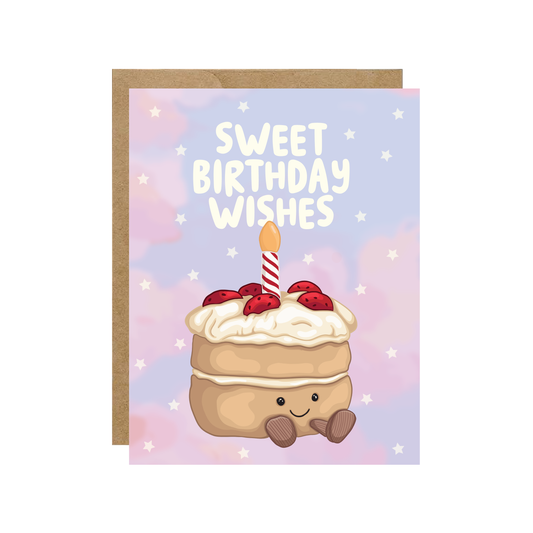 “Sweet Birthday Wishes” Cake Jellycat Card