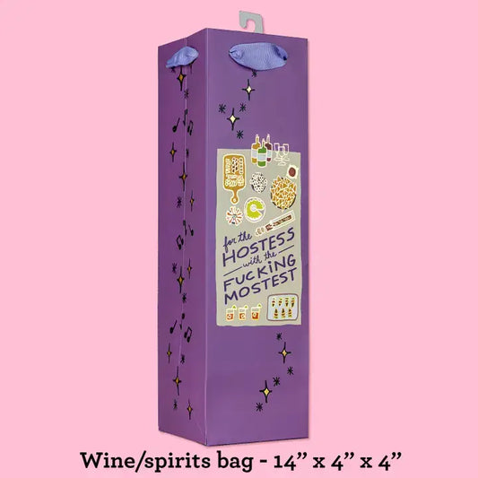 "Hostess With the Fucking Mostest" Deluxe Wine Bag