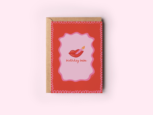 Birthday Babe Glam Greeting Card
