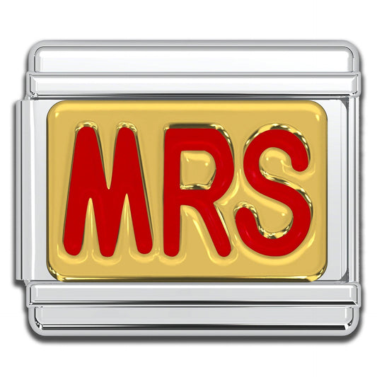 "MRS" Italian Bracelet Charm