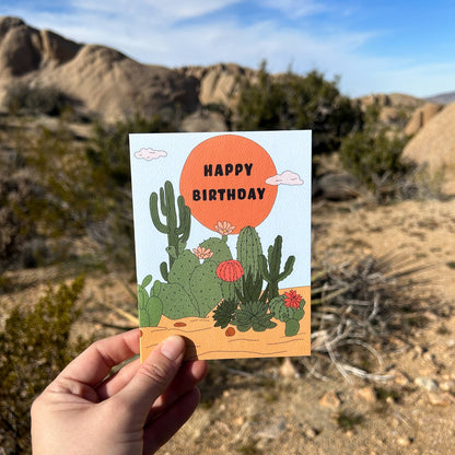 Cactus Birthday Card