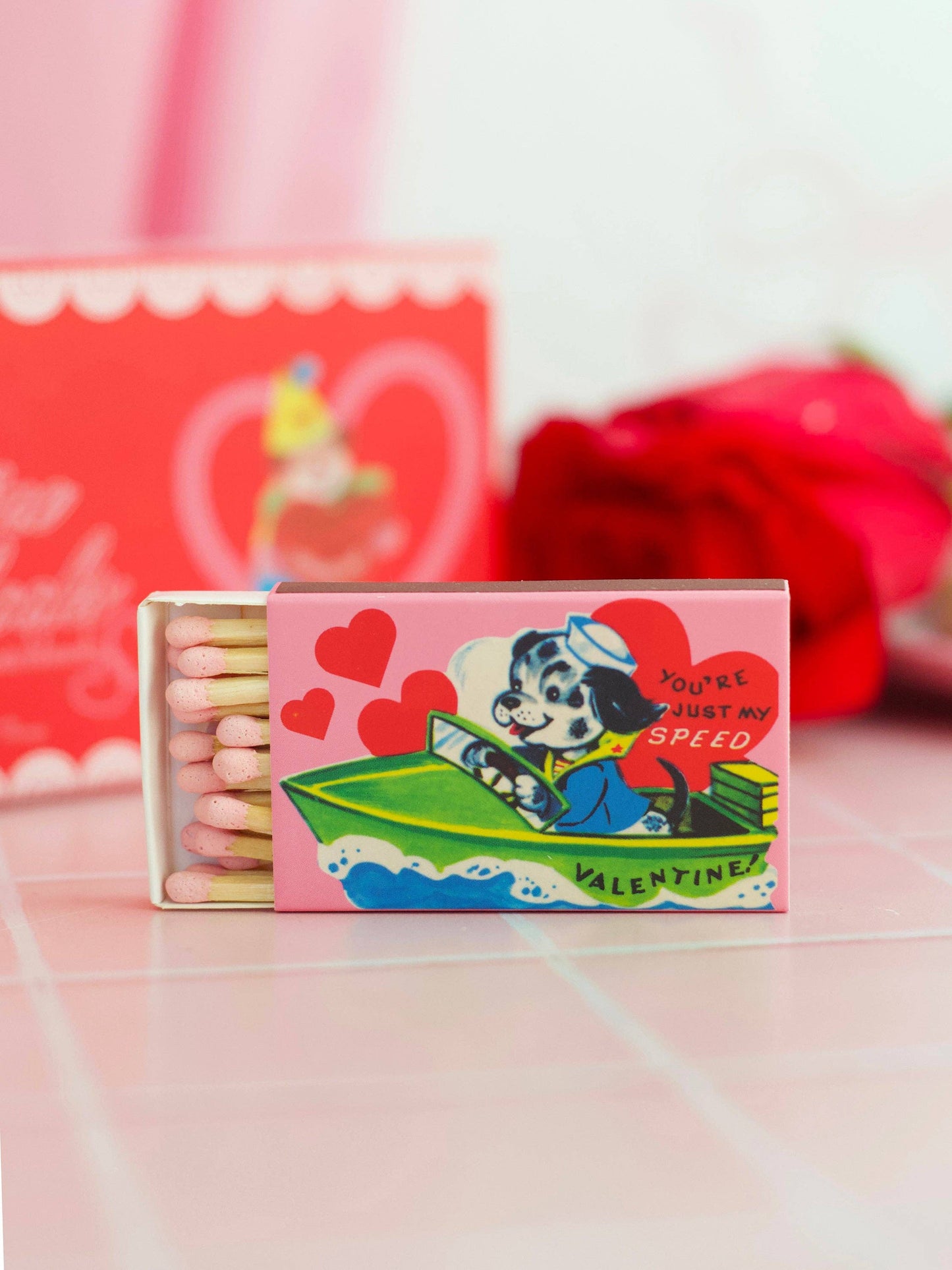Vintage Valentine's Day Matches