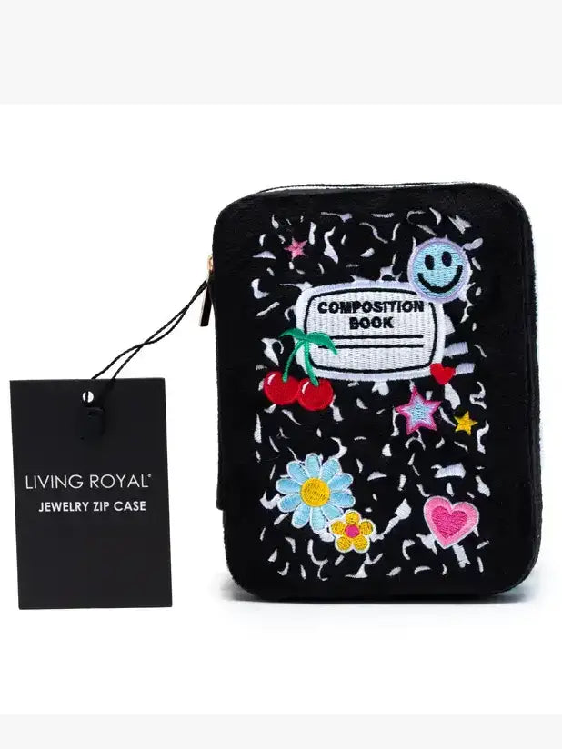 Caviar Tin Velvet Jewelry Zip Case