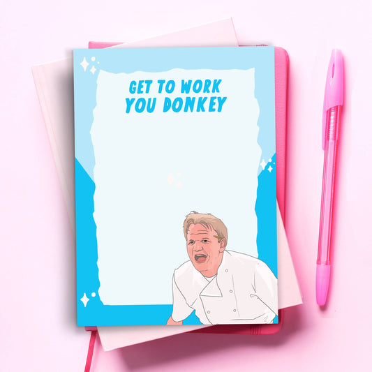 Get to Work - Gordon Ramsay To Do List Notepad