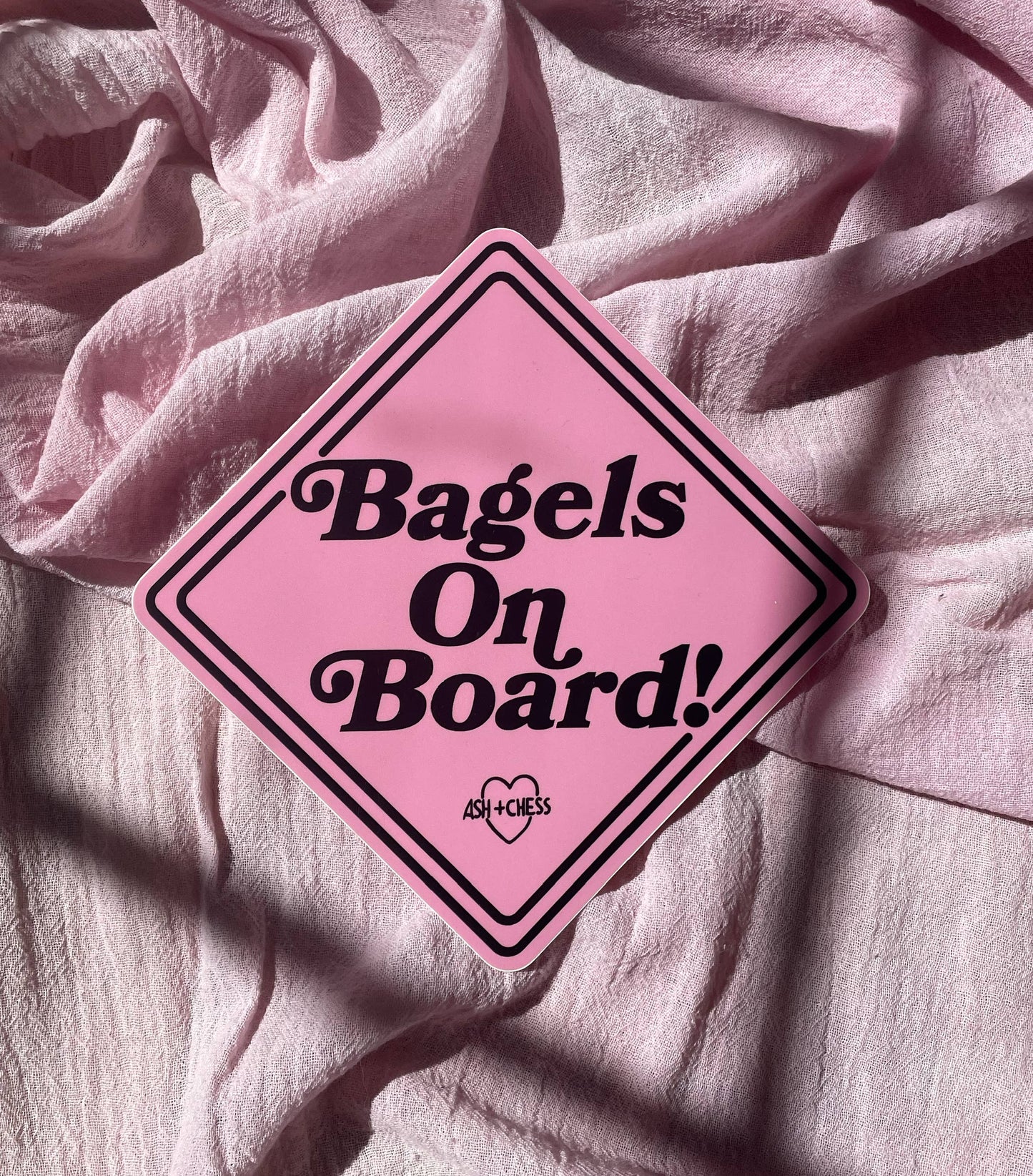 Bumper Sticker - Bagels On Board