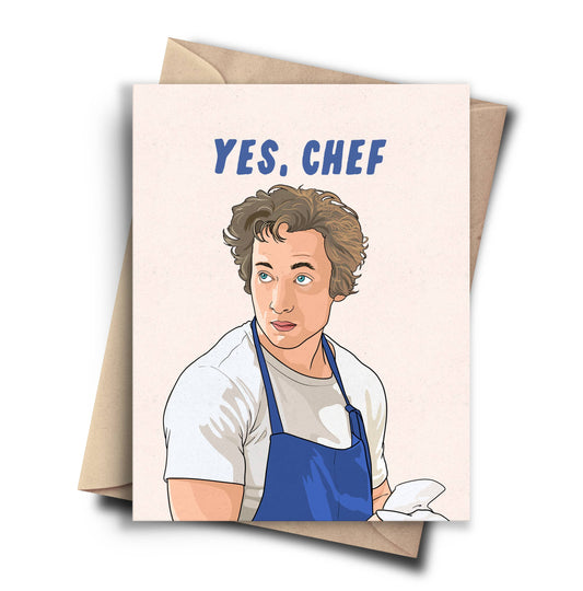The Bear Birthday Card - Yes Chef Birthday Card