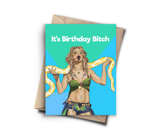 Funny Birthday Card - Britney Spears